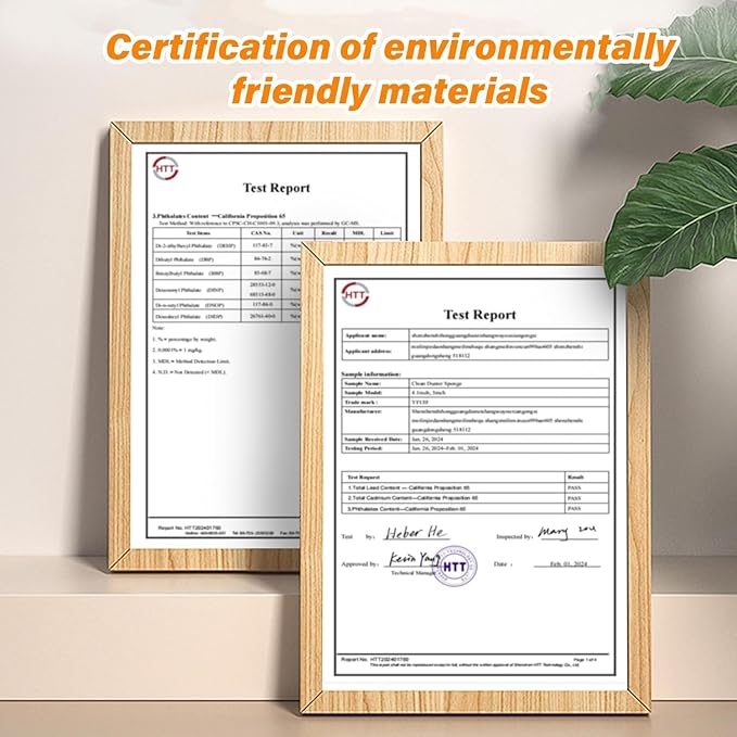 6-Pack Damp Clean Duster Sponge, Magic Sponge Eraser Baseboard Cleaner Tool, Dusters for Cleaning Blinds, Glass, Vents, Railings, Mirrors,Window Track Grooves and Faucets