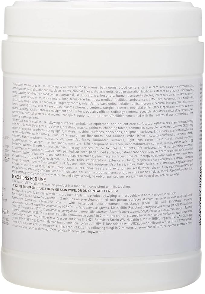 McKesson Germicidal Disinfecting Wipes [1 Pack of 65 Wipes]– XL Alcohol Wipes for Medical & Household Use, Hospital-Grade Surface Cleaner, Multi-Surface Cleaner & Sanitizer