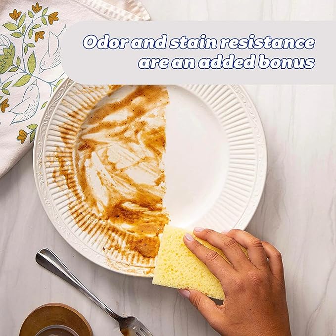 Scrub Daddy Extra Large Sponge Daddy - Bulk Kitchen Sponges for Cleaning Different Rooms & Surfaces - Dual-Sided Dish Scrubber with FlexTexture Foam (18 Count)