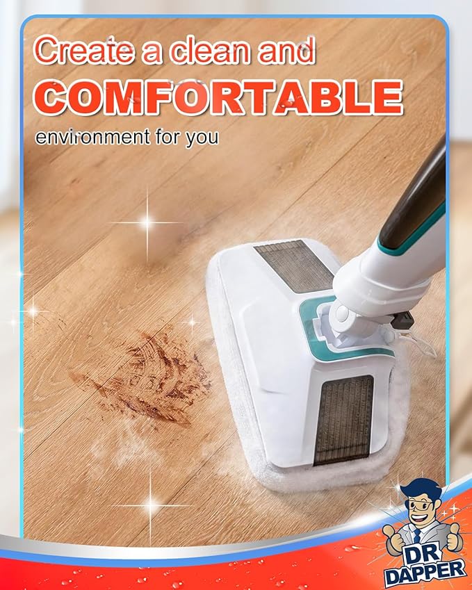 DR DAPPER 2 Pack SMP01 Steam Mop Replacement Pads Compatible with Kenmore SM2060 S200 Series – Washable Mop Pads & Steam Mops Pad for Hardwood Floors