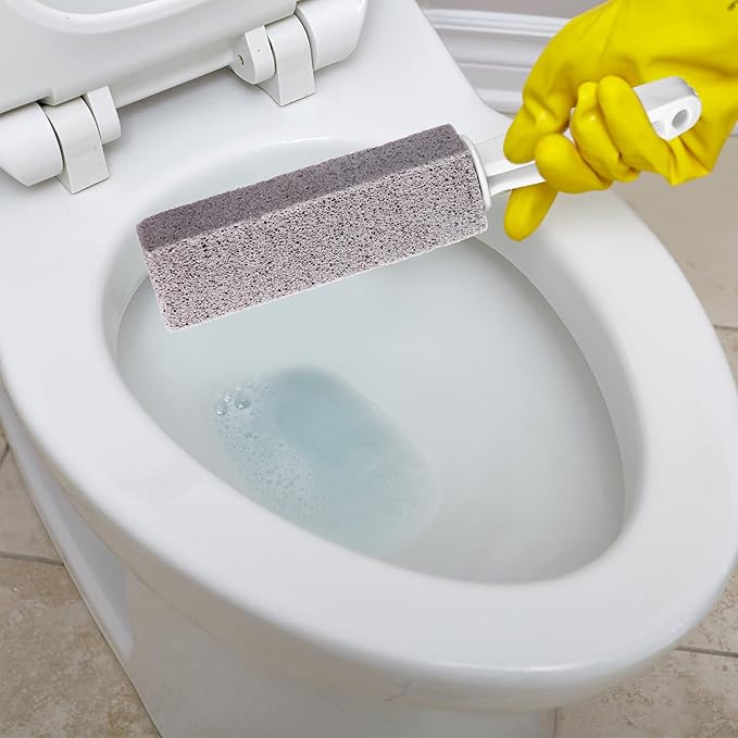 20 Pack Pumice Toilet Bowl Cleaner Pumice Stone with Long Handle Toilet Stone Cleaning Block for Bath Grout Pool Kitchen Tubs Showers