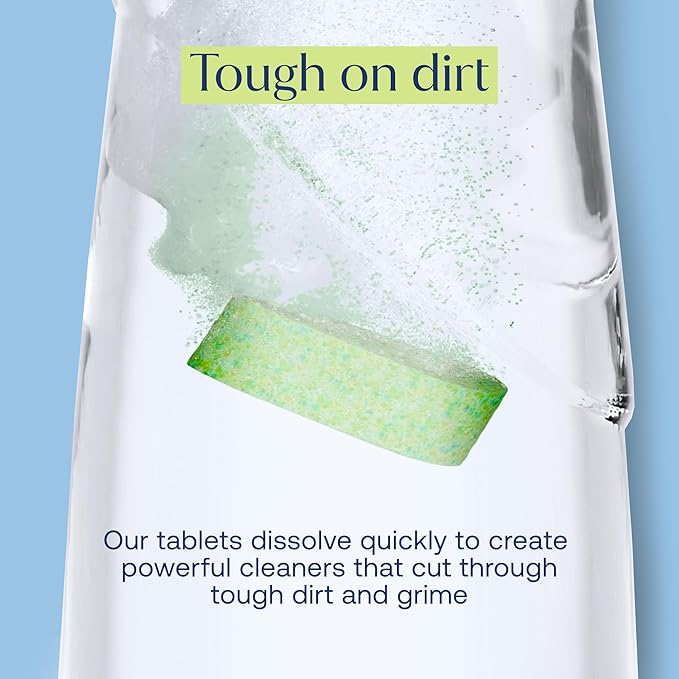 Fab Tab Home Starter Kit - Natural Cleaning Products - Household Cleaners - All-Purpose Cleaner Tablets - Plant-Based, Plastic-Fee - No Harsh Chemicals | Cleaning Kit