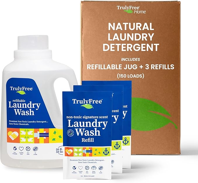 TRULY FREE - Laundry Detergent with Refill + Auto Dishwasher Soap
