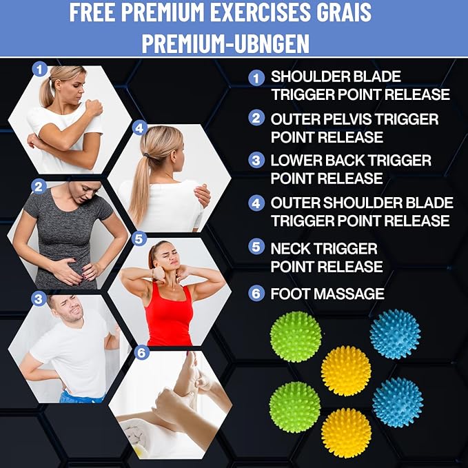 Dryer Balls Laundry Anti Static - 6 Pack Reusable Plastic Clothes Drying and Fluffing Fabric Softener Balls 3 inches Assorted Colors