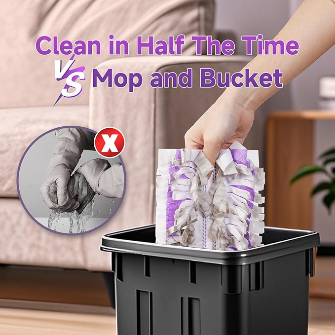 Disposable Power Mop Refills Pads Compatible with Swiffer Power Mop,Multi-Surface Replacement Mopping Pads Refills for All Finished Floors,30 Count