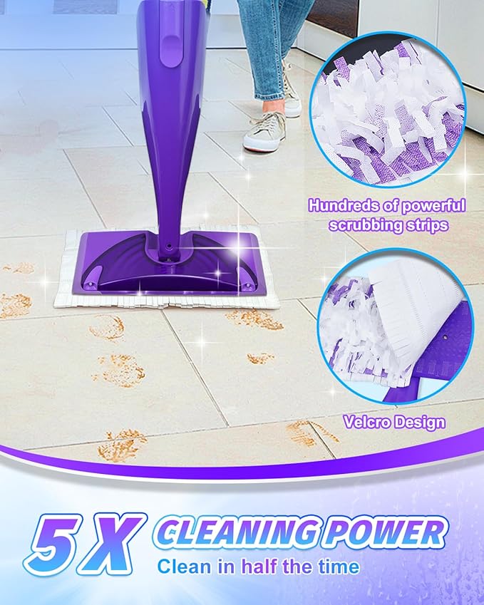 Replacement Mop Pads Refills 20 Pack for Swiffer Wet Jet Spray Mops for Floor Cleaning Disposable Mopping Pad