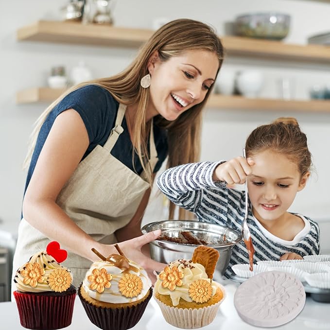 Baroque Cake Decoration Silicone Mold 1 Pcs, European Relief Chocolate Fondant Mold, Food Grade Material Can Be Reused, for Cookies, Candies, Sugar Crafts, Flower Paste, UV Resin, Cclay Crafts