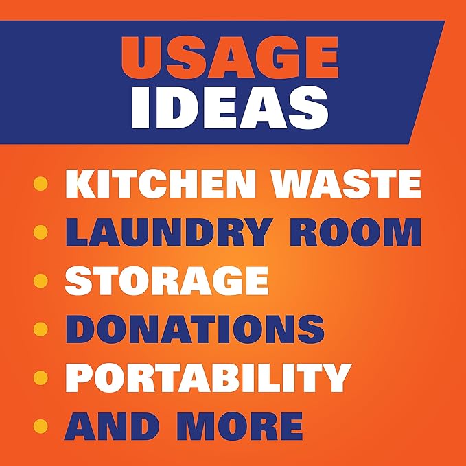 Hefty Ultra Strong Tall Kitchen Trash Bags, Cinnamon Pumpkin Spice Scent, 13 Gallon, 20 Count (Pack of 2)