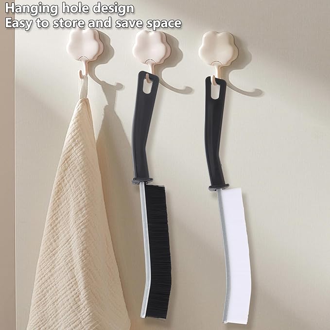 6Pcs Hard Bristle Crevice Cleaning Brush, Grout Cleaner Brush, Multifunctional Gap Cleaning Tool for Household Use, Bathroom, Kitchen, Window,Toilet