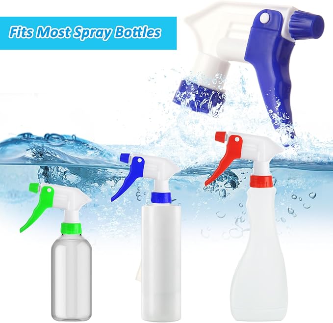 60Pcs Spray Bottle Nozzle Replacement, Spray Nozzle For Bottles, Spray Bottle Tops Replacement, Leak Proof, Mist & Stream Spray, Fit Standard 28/400 Neck 8oz, 16oz, 32oz Bottles for Clean