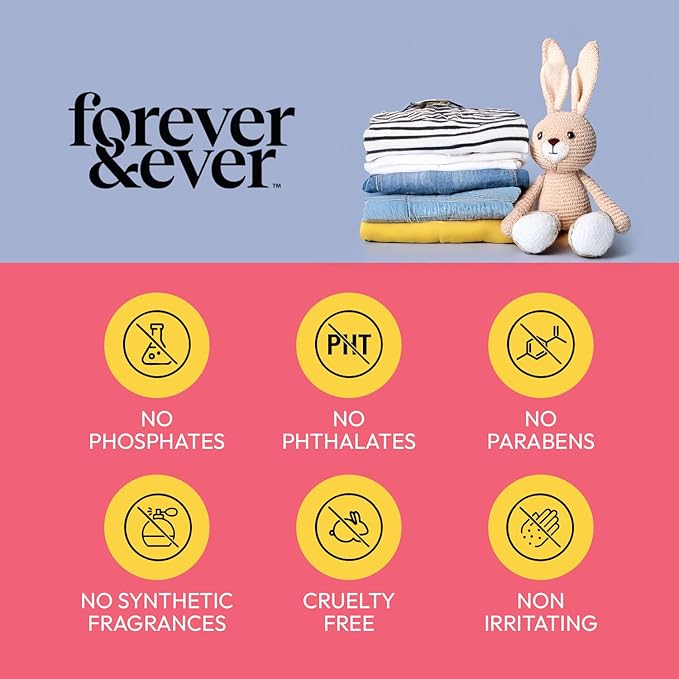 All Natural Laundry Detergent Powder, Gentle Clean Laundry Detergent, Enzyme Free, Plant Based, Biodegradable, Eco Friendly Washing Powder, High Efficiency Premium Wash, Soft Scented, 6.6lbs