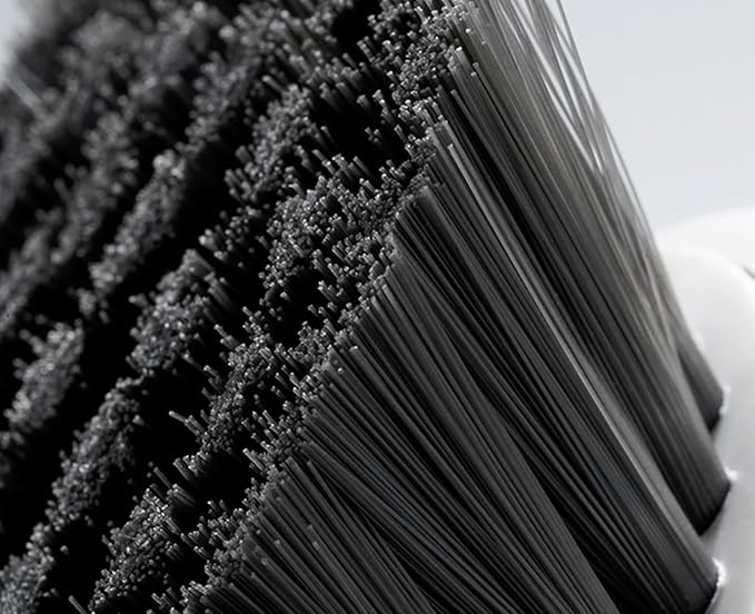 Dish Brush with Handle, Kitchen Scrub Brushes for Cleaning, Dish Scrubber with Nylon bristles for Sink, Pots, Pans(1Pack Grey Nylon bristles)