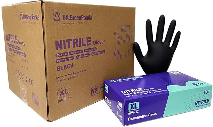 Nitrile Food Safe Disposable Medical Gloves Latex Free Powder Free for Food Prep Cooking Cleaning Exam 3mil