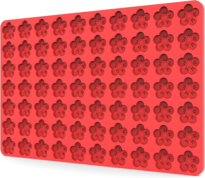 Flower Silicone Candy Molds with Scraper Silicone Daisy Flower Chocolate Molds