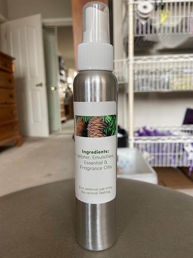 Victoria's Lavender Room Spray, All Natural Home Atmosphere Essential Oil Concentrated Room Spray Air Freshener, Bathroom Odor Eliminator, Luxury Spray Made in the USA, Lavender & Fir - 1 Pk (4 Fl Oz)