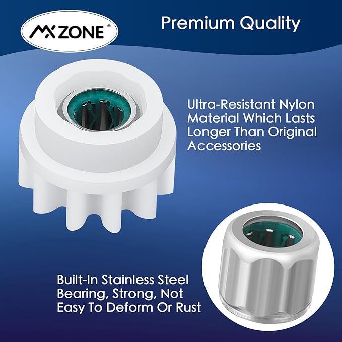 Easy Mop Pedal Broom Spin Replacement One Way Clutch Bearing Bucket Gear Sprockets Repair Compatible with O Cedar Velida and Market 90% Spin Mop and Bucket, Mop Gears, 2 Packs