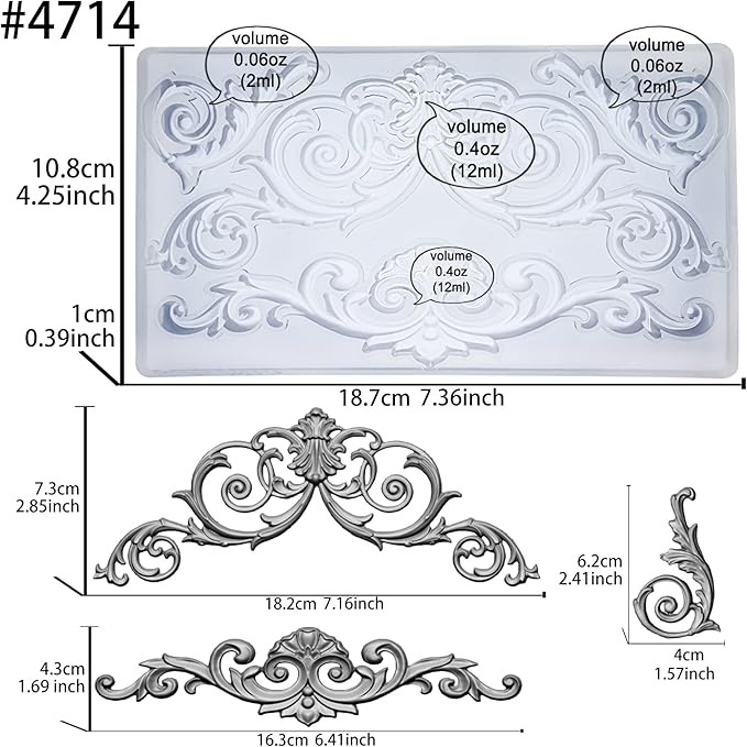 Garland Mold for Polyclay Air Dry Clay Plaster