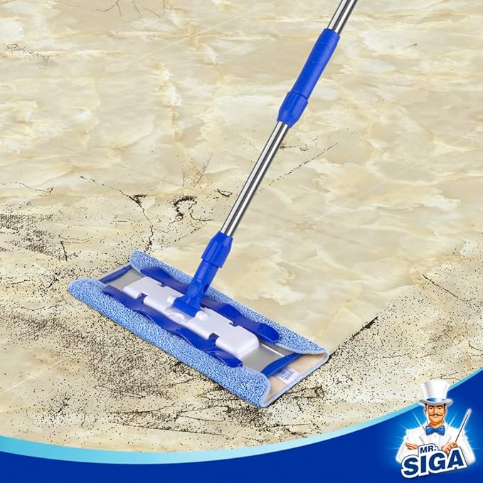 MR.SIGA Professional Microfiber Mop Refills, Pack of 3, Size: 42cm X 23cm