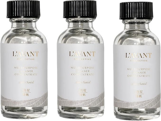 L'AVANT Collective Multipurpose Surface Cleaner Refill (Pack 3) | Provides a Powerful Clean to Remove Grease & Grime | Ambre Santal 3 x 1oz