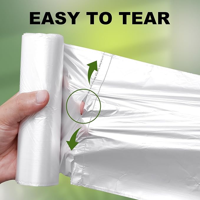 Trash Can Liner - Wholesale 1000 Count Garbage Bags on Perforated Roll 10-15 Gallon Multipurpose for Office Bathrooms Business Home Commercial and Industrial Needs