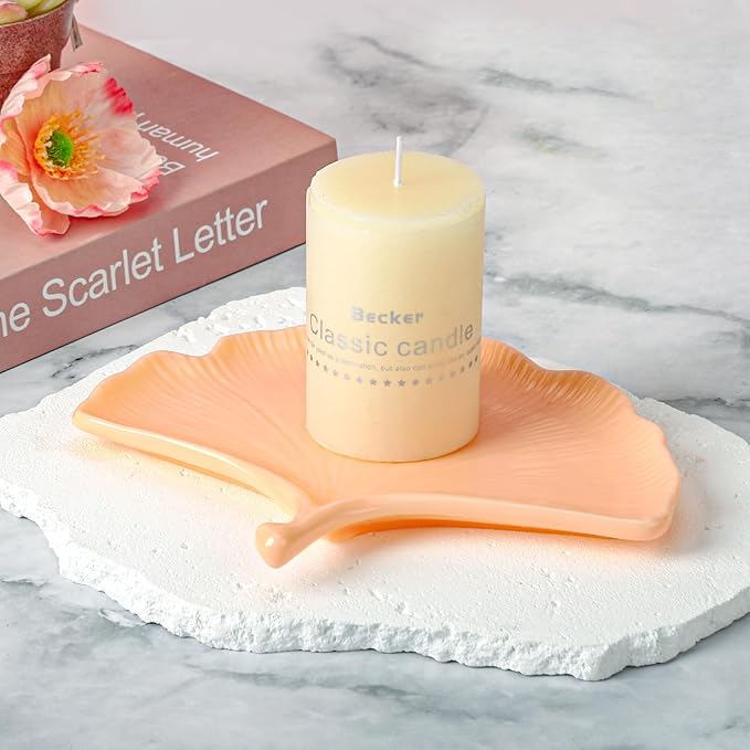 Gartful 3 Pieces Tray Resin Molds, Silicone Jewelry Dish Molds, Storage Container Epoxy Resin Casting Molds for Jewelry Ring Holders, Soap Dish, Candle Holder, 3 Large Tray(Feather&Flower&Ginkgo leaf)