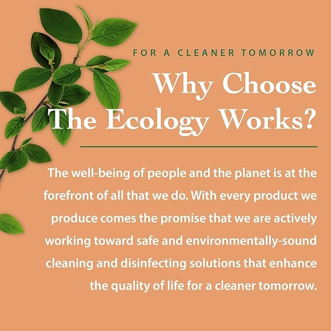 The Ecology Works Solution - Plant-Based Dog & Cat Dander Remover Spray and Dust Mite Waste Reducer for Relief from Allergies - For Cleaning Home, Bedding, & Furniture Naturally
