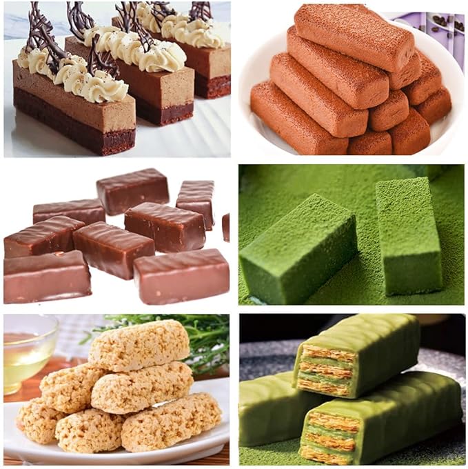 JOERSH 2pcs Granola Bar Mold Rectangle Silicone Candy Bar Mold Deep for Baking Chocolate Energy Bars/Protein/Nutrition/Cereal Bars/Cheesecake/12-Cavity Butter Mould