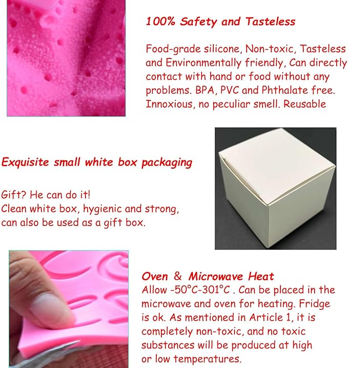 Rose Bloom Flower Soap Silicone Molds, 3D Flowers Handmade DIY Candy Melt Mold, Chocolate Cookie Making Tools, Christmas Cake Candles Resin Mould, Christmas Party Decoration Gift for Oven Cupcake