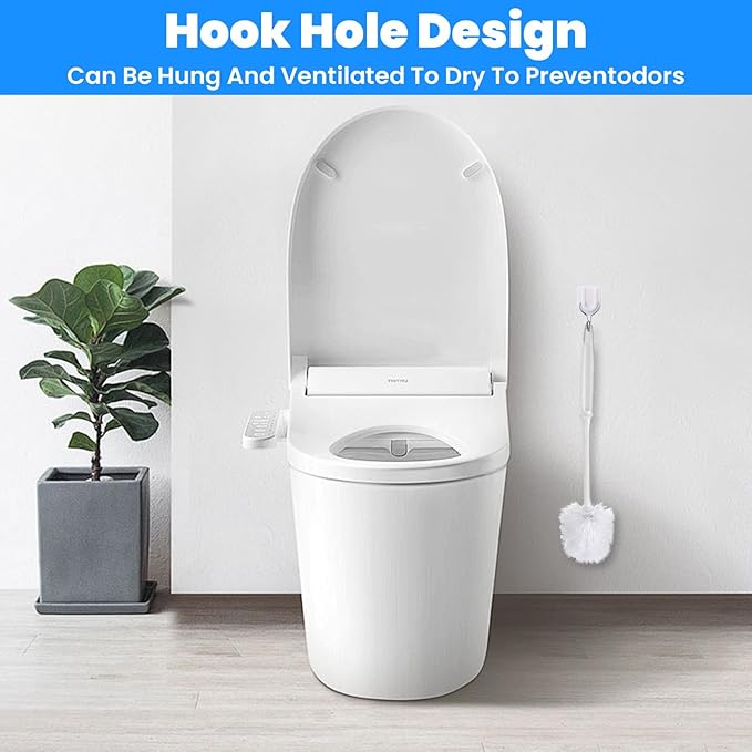 15 Pcs 14.2 Inch Toilet Brush Commercial Heavy Duty Toilet Bowl Cleaning Scrub Long Scrubber for Bathroom Cleaning Supplies