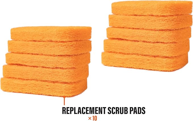 Blackstone Griddle Scrub Pads (Pack of 10), 5063, BBQ Grill & Cooktop Scouring Scrubbers – Heavy-Duty Cleaning Pads for Grilling for Baked On Food & Cooking Oils – Grill Cleaning Supplies