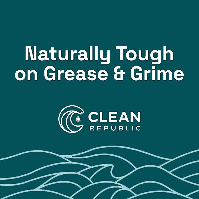 Clean Republic Heavy-Duty Degreaser, Multi-Surface Cleaning Spray for Ovens, Stove Tops, Grills, and More, 32 Fluid Ounce Bottle, 2-Pack