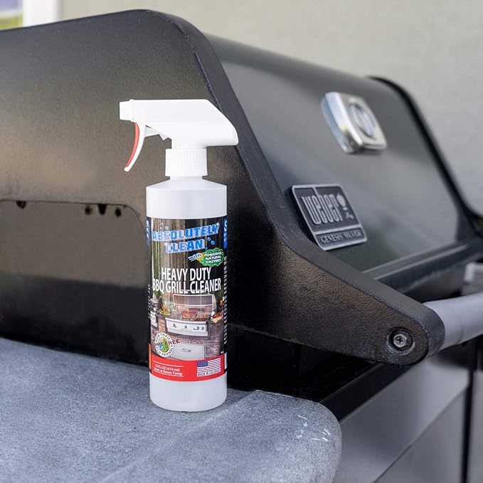 Absolutely Clean IT JUST WORKS GREAT as Grill Cleaner Spray! - Professional Strength, Natural Enzyme Formula - Fast Acting, Fume Free - USA Made (16oz Spray Bottle)
