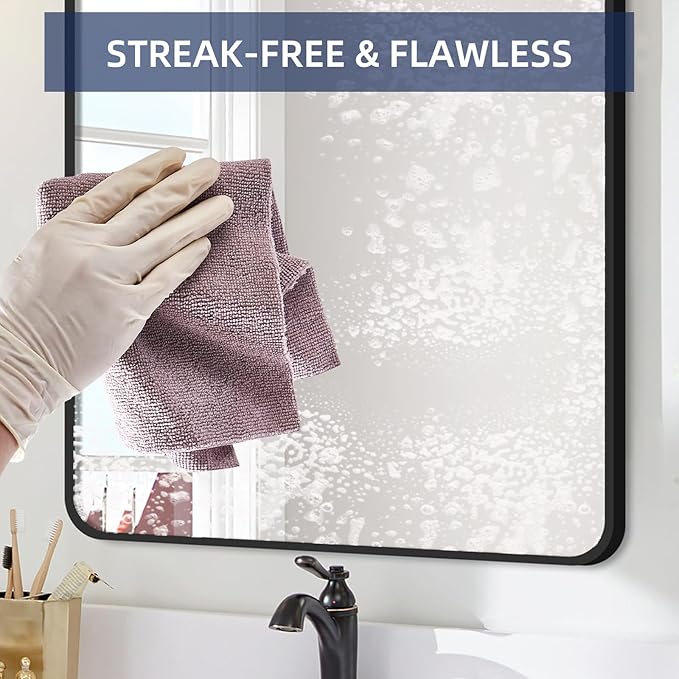 Microfiber Cleaning Cloth Roll - 70 Pack, Tear Away Microfiber Towels, 12" x 12", Reusable, Washable, Streak Free, Ultra Absorbent Dish Rags for Car, Home, Garage or Shop (Grey and Pink)