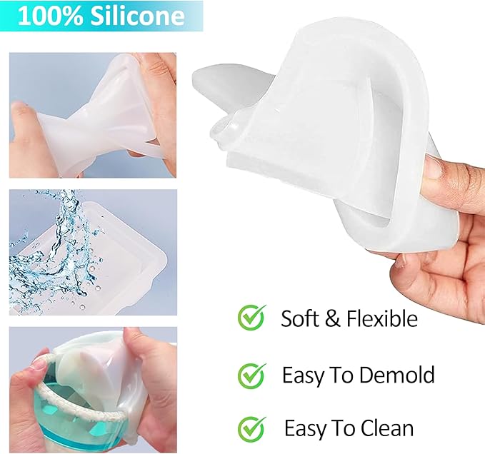 18 Pcs Coaster Resin Molds Silicone, Coaster Molds with Round Square Octagon Shape Holder Molds for Epoxy Resin, DIY Art Craft Cup Mats