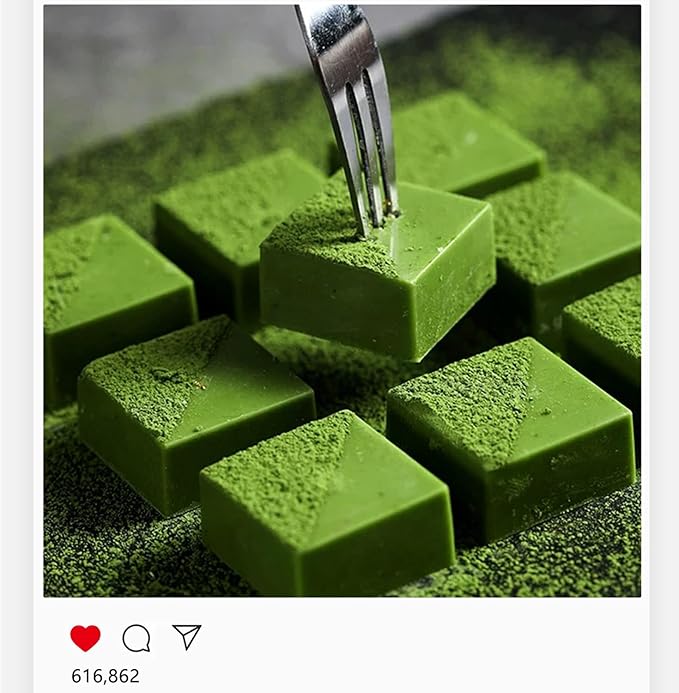 Mini Square Silicone Molds, 2 Pack 40-Cavity Caramel Candy Gummy Molds for Chocolate Mini Ice Cube Jelly Truffles