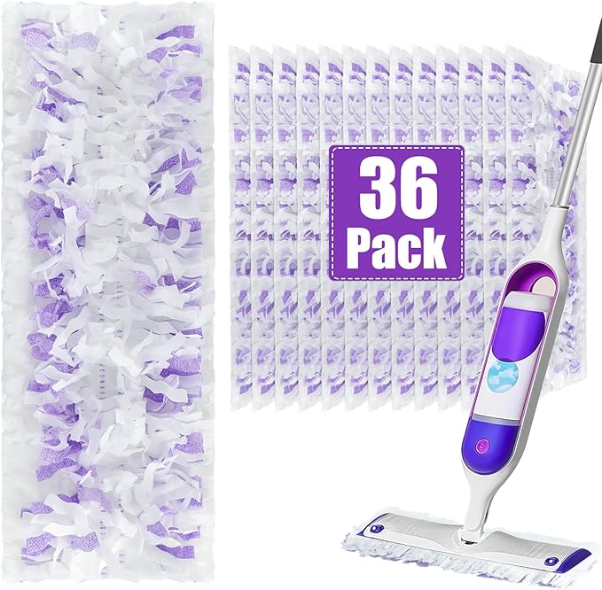 Power Mop Refills for Power Mop Multi-Surface Mop，Power Mop Pads for PowerMop Wood Mop,Compatible with Power Mop，Power Mop Pads Refills for Floor Cleaning,36 Count