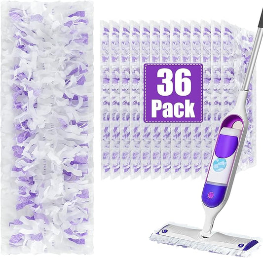 Power Mop Refills for Power Mop Multi-Surface Mop，Power Mop Pads for PowerMop Wood Mop,Compatible with Power Mop，Power Mop Pads Refills for Floor Cleaning,36 Count