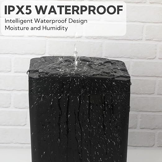 2 Pack Automatic Trash Can Touchless with Lid – 2.5 Gallon Slim Bathroom Trash can，Ideal for Kitchen, Bedroom, Living Room & Office (Black)