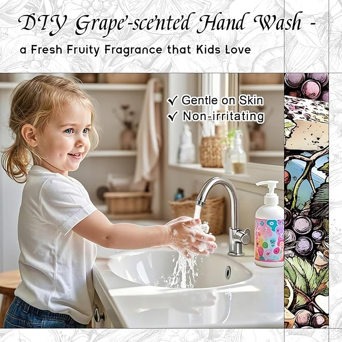 HIQILI Grape Fragrance Oil for Diffuser & Oil Burner, Fruity Scents for Making Candles, Hand Soap, Air Freshener, Long Lasting - 5.07 Fl Oz