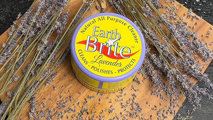 All Natural Multipurpose Cleaner for Bathroom, Floor, Kitchen and More | 300g Lavender Natural Clay Tub + Sponge (2-Pack) Includes Bonus Diamond Towel Cleaning Supplies Kit