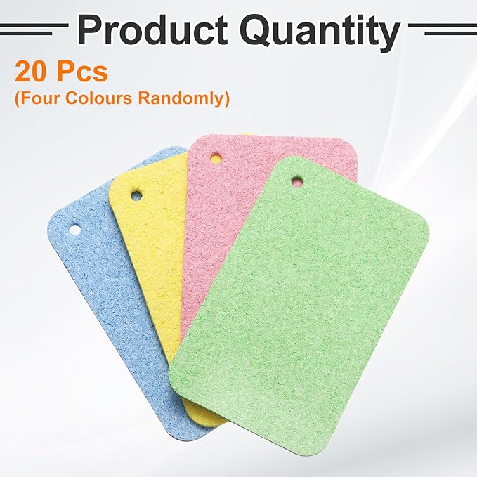 HARFINGTON 20pcs Kitchen Sponges Compressed Non-Scratch Scrub Sponge Dual Sided Cleaning Sponges for Household Use for Kitchen Household Bathroom