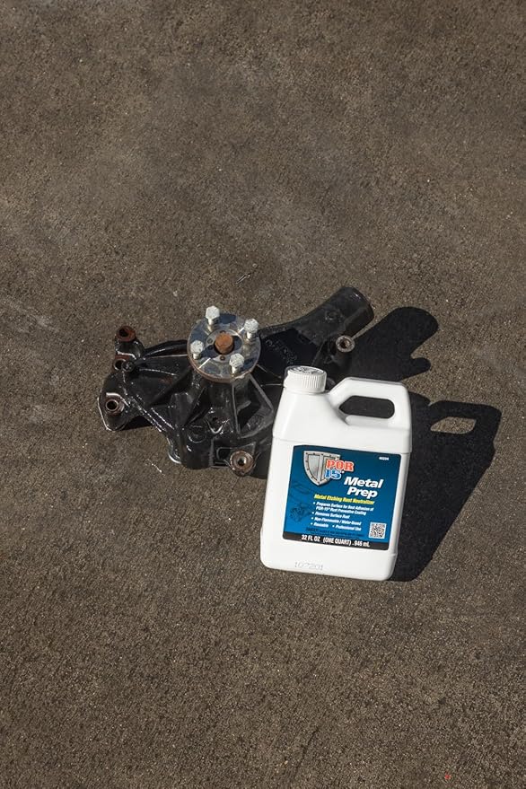 POR-15 Stop Rust Preparation System -Cleaner Degreaser and Metal Prep, Non-flammable and Water-based, 32 Fluid Ounces, 1-quart each