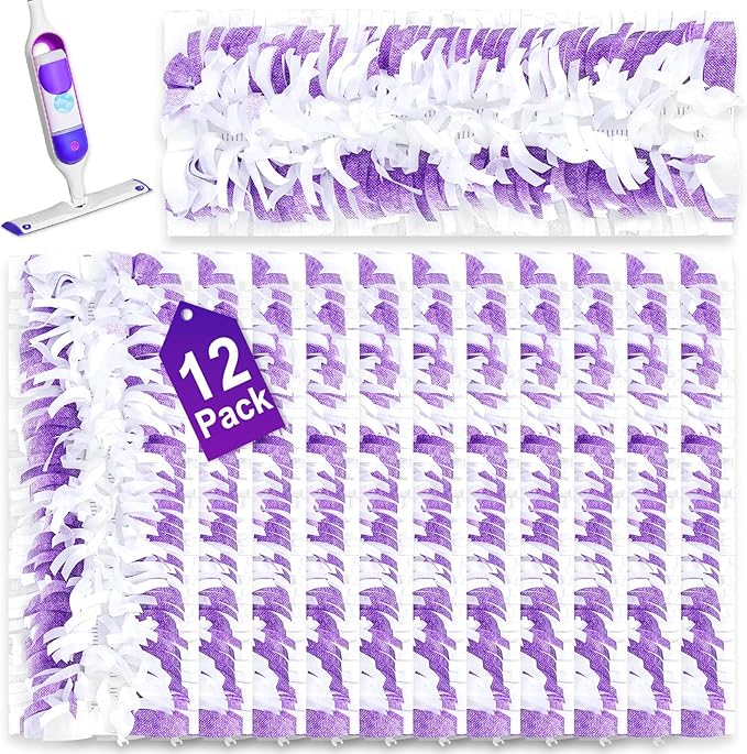 12PCS Disposable Mopping Pads Refills for Swiffer PowerMop,Replacement with Swiffer Power Mop Refills for Swiffer Power Mop Pads Multi-Surface for Floor Cleaning