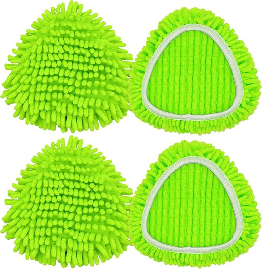 Mop Cloth Reusable, Mop Replacement Head Compatible with EasyWring & Clean Spin System Wet-Dry Mops Cloth for Household 4 Pack