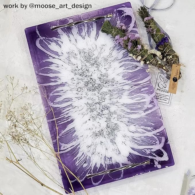 RESINWORLD Silicone Large Deep Flat Tray Mold with Handles, Rectangle Mold for Resin Casting