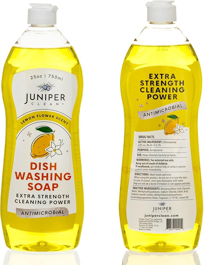 Dish Soap, Lemon Scent, Liquid Dish Washing Soap Squeeze Bottle 25 Fl Oz (Pack of 1)