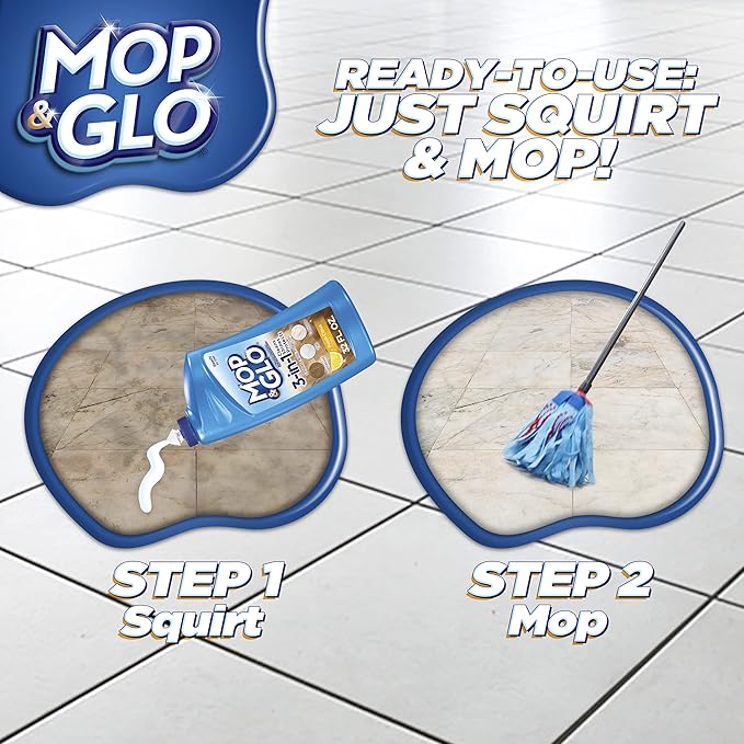 Mop & Glo Professional Multi-Surface Floor Cleaner, Fresh Citrus Scent, 64 Oz