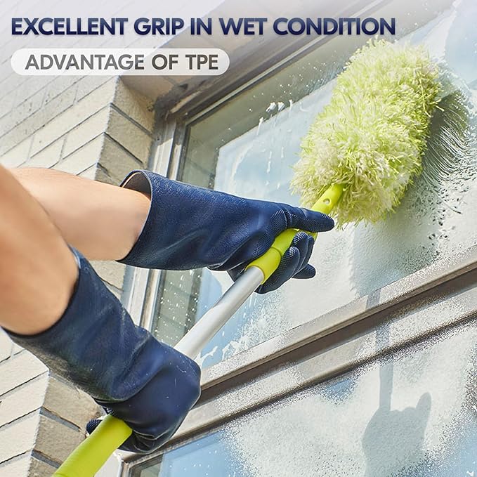 Vgo... Food Handling Gloves,Food Grade TPE,5X Durable for Meat Packing,Commercial Kitchens,Baking(TP1117)