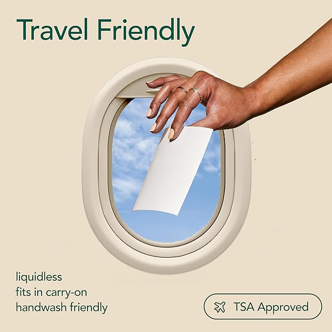 Kind Laundry Detergent Sheets with Stain-Fighting Enzymes - Plant Powered Eco-Friendly Laundry Soap Sheets - Home or Travel Laundry Detergent - Ocean Breeze, 32 Loads (Mom's Choice Award Winner)