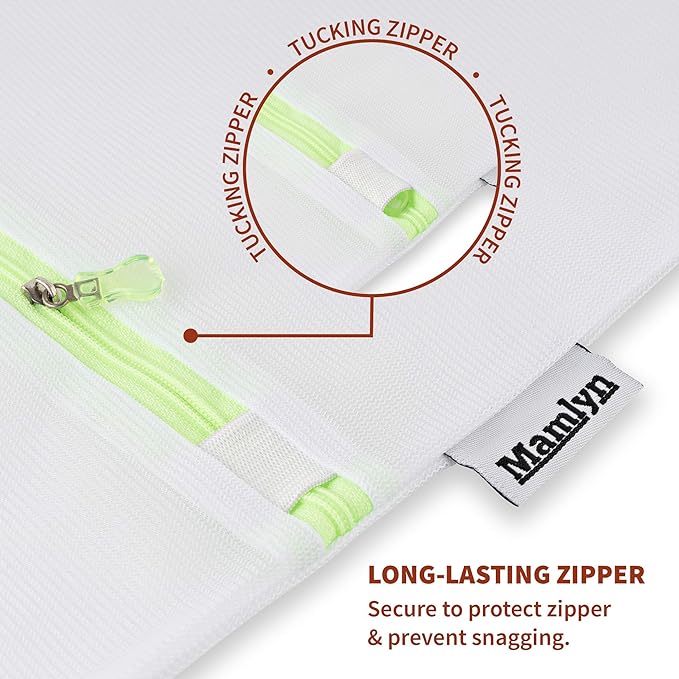 Mesh Laundry Bag for Delicates, Wash Bag for Underwear and Lingerie, Makeup Organizer Bag (1 Large)